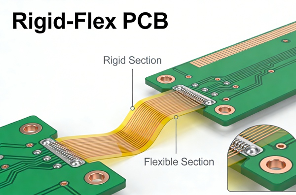 Жесткая гибкая печатная плата