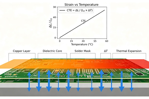 شرح معامل التمدد الحراري للوحات الدوائر المطبوعة (PCB)